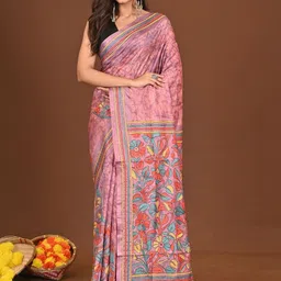 RAM SHYAM collection Floral Art Silk Saree-picture-43