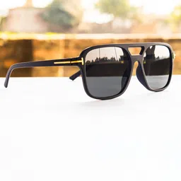 Jiebo Men Square Sunglasses with UV Protected Lens-picture-49