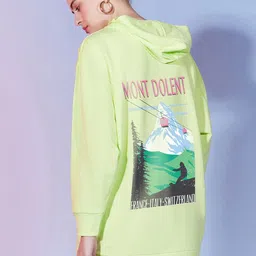 DressBerry Women Printed Hooded Sweatshirt-image-79