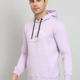 OAKWYN Men Printed Hooded Sweatshirt image 2