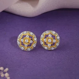 GIVA 18KT Gold Graceful Wheel Lab Diamond Studs-picture-29