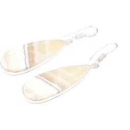 AAR Jewels Rhodium-Plated Brass Agate Drop Earrings-picture-20