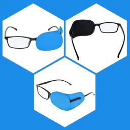augen Eyepatch for Kids Amblyopia Eye Patches Lazy Eye Patch (3pk Blue) image 2