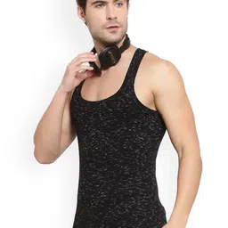 Sporto by Macho Men Pack Of 3 Combed Cotton Gym Vests Sprto_222-BSnw(1)-G(1)-R(1)-XS image 2