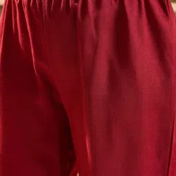 Sangria Embroidered Straight Kurta With Trousers & Dupatta image 5