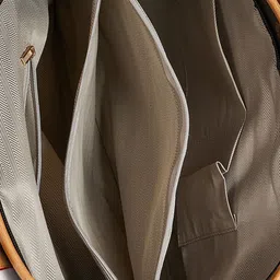 Styli Printed PU Oversized Shopper Tote Bag with Bow Detail image 5