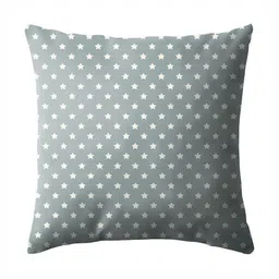 Aura Grey & White 2 Pieces Geometric Square Cushion Covers image 2