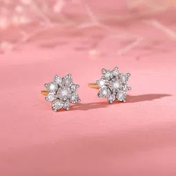 GIVA 14KYellow Gold Gorgeous Grace Diamond Earrings-picture-21