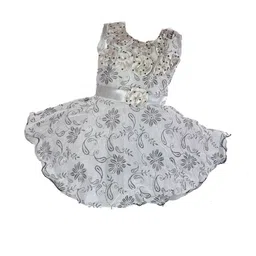 dress collection Baby Girls Midi/Knee Length Festive/Wedding Dress (Grey, Sleeveless)Nice Dress-picture-15