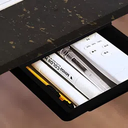 Torche Black Wooden Wall Mounted Foldable Study Table image 4