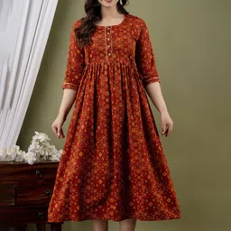 FEMARY Floral Print Maternity Maxi Dress-picture-24