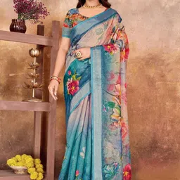 GULKEE FAB Floral Zari Saree-image-42