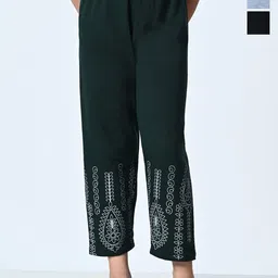 BAESD Girls Pack Of 3 Printed High-Rise Regular Trousers image 1