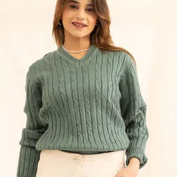 ARMISTO Women Cable Knit Pullover-image-1
