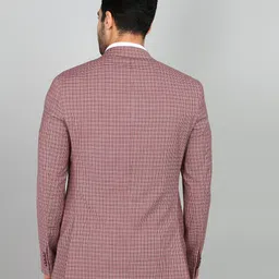 raymond Men Checkered Single Breasted Casual Blazer image 4