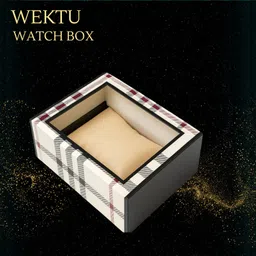 wektu Luxury Watch & Jewelry Storage Box/Multipurpose Use/WhiteAndChek/59 Watch Box-picture-11