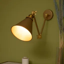 shoppeefry Mimmic Gold Matt Metal Wall Light-picture-33