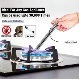 vinzesta Stainless Steel Kitchen Tool Set | Whisk, Tea Strainer & Gas Lighter Combo Kitchen Tool Set image 4