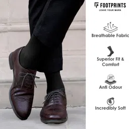 footprints Organic Cotton Men Solid Calf Length image 4