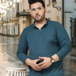 Men Solid Polo Neck Pure Cotton Green T-Shirt-image-71