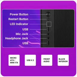 agn APU Quad Core A6 (8 GB / 256 GB / Windows 11) Assembled Desktop Computer image 2