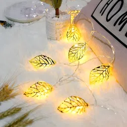 nexify 10 LEDs 3.07 m Gold Steady Leaf Rice Lights image 3