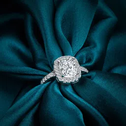 GIVA 925 Silver Plated Classic Solitaire Ring image 1
