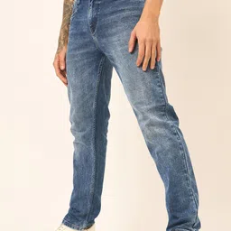 Mast & Harbour Men Jean Slim Fit Heavy Fade Stretchable Jeans image 4