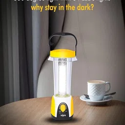 Wipro Yellow Acrylic Quirky Cylindrical Shaped Rechargeable LED Table Lamp image 2
