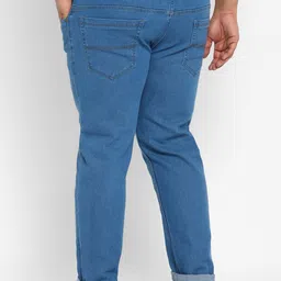 Urbano Plus Men Blue Cuffed Hem Stretchable Jeans image 2