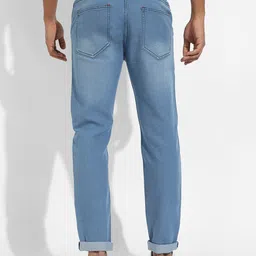 Campus Sutra Men Smart Slim Fit Mildly Distressed Stretchable Jeans image 5