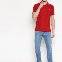 Basics Men Blue Skinny Fit Low-Rise Stretchable Jeans image 5