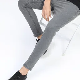 KETCH Men Grey Skinny Fit Light Fade Stretchable Jeans-picture-33