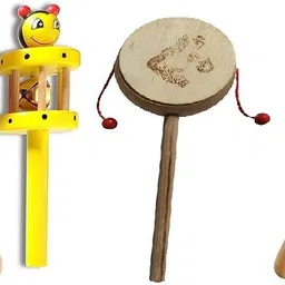 gymisa Child's Playtime Rolling with Pack of 4 Rattles Set for Kids Rattle Rattle-picture-13