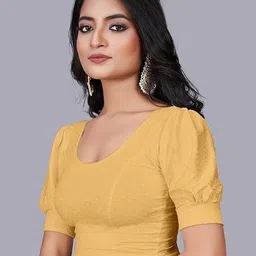 chandan tex fab Round Neck Women Blouse image 4