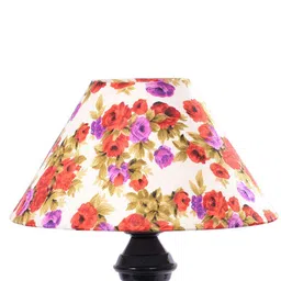 foziq Black & White Printed Triangle Metal Table Lamp image 4