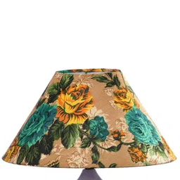 foziq White Printed Triangle Metal Table Lamp image 5