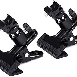 MILLETS Brand E-Type Flash Hot Shoe Heavy Duty Clamp Mount with 360° Swivel Ball Flash Shoe Adapter-picture-11