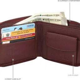 ibex Women Casual Brown Artificial Leather Wallet - Mini image 2