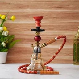 Premium Designer Crystal Lindo 13 inch Glass, Iron Hookah-image-14