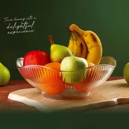 vastrazo trends Plastic Vegetable Bowl Transparent durable plastic Fruit Serving Bowl Disposable-picture-42