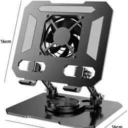 KENUTA KENUTA-420 Tablet Stand Steel Floor and Desk Stand Rotatable Laptop Stand with Adjustable Height Compatible with Universal Laptops image 2