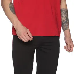 dollar Men Solid Black Track Pants image 5