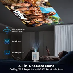 AUN Power Projector 4K Ultra HD | Net-Flix Certified And 13 Projector 1080p N (14000 lm) Portable Projector image 2
