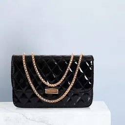 Women Black Shoulder Bag - Mini-image-35