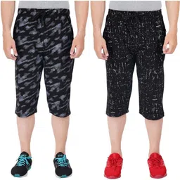 feel track Printed Men Three Fourths image 1