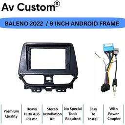 BALENO 2022 (9" inch) android Frame with Wiring Media Player Frame-image-45