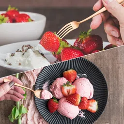 manishaware Premium - Lux Rosegold Flatware Serve for 6- 24 Pcs Stainless Steel Cutlery Set image 5