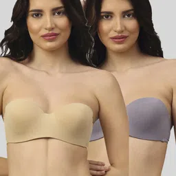 Pack of 2 Women Balconette Lightly Padded Bra-image-16