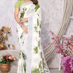 yashika Floral Print Daily Wear Georgette Saree image 5